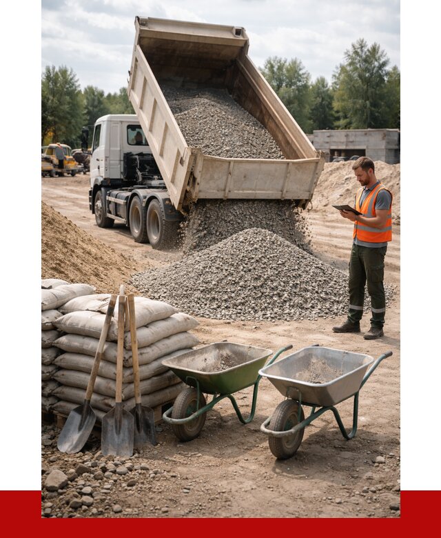 Доставка нерудных материалов в Нягани от 1222 руб. | ПРОНЕРУДНга