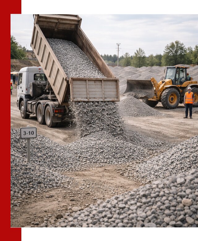 Гранитный щебень фракции 3–10: доставка и продажа в Нягани