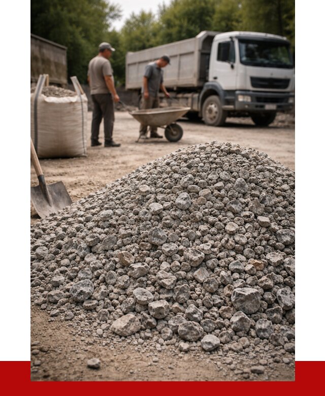 Гранитный щебень фракция 20-40 в Нягани от 3260 руб. ПРОНЕРУДНга