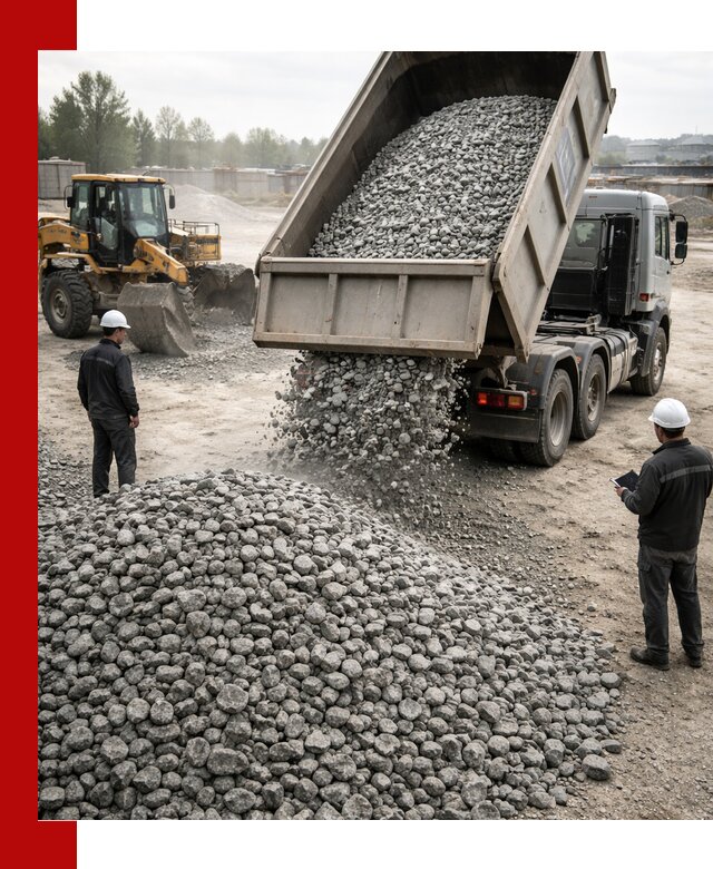 Доставка гранитного щебня фракции 20-40 в Нягани