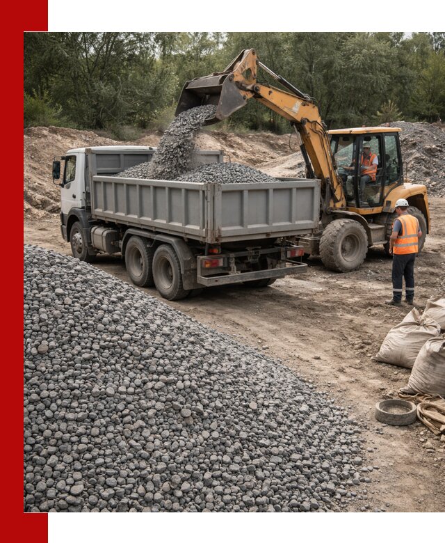 Доставка гравийного щебня в Нягани оптом и в розницу