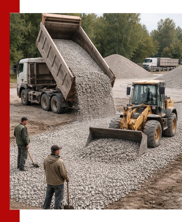 Купить гравийный щебень фракция 20-40 в Нягани с доставкой