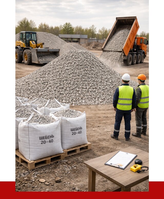 Известняковый щебень 20-40 в Нягани от 2139 р. ПРОНЕРУДНга