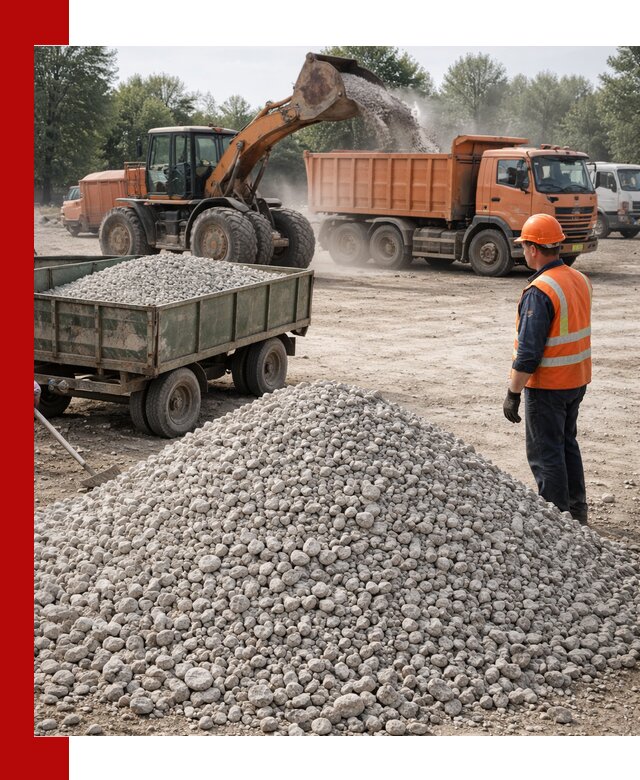 Доставка известнякового щебня фракция 20–40 в Нягани