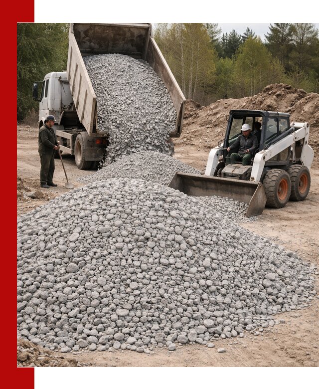 Доставка доломитового щебня в Нягани напрямую от карьера