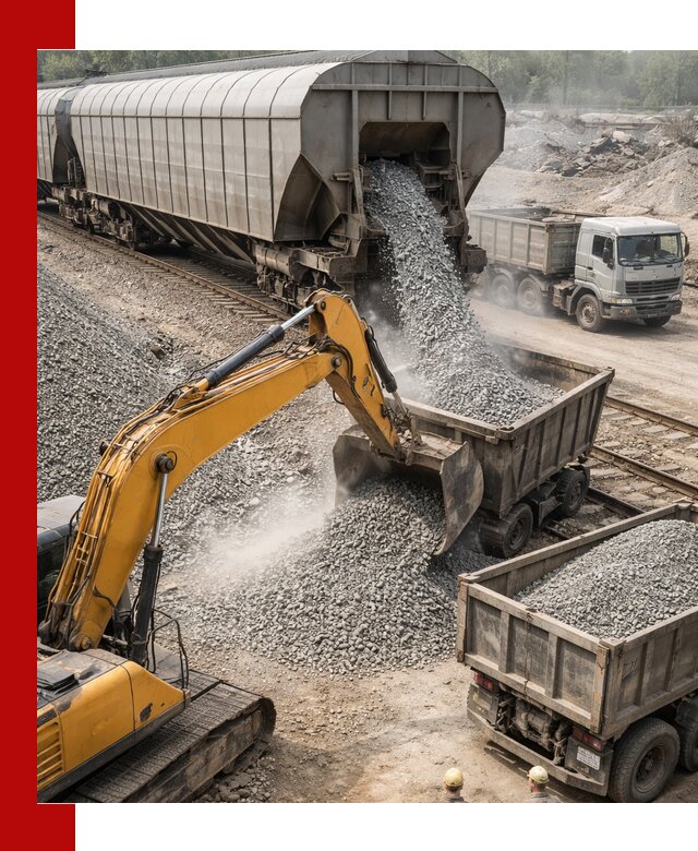 Доставка железнодорожного щебня в Нягани крупными партиями быстрого отгруза