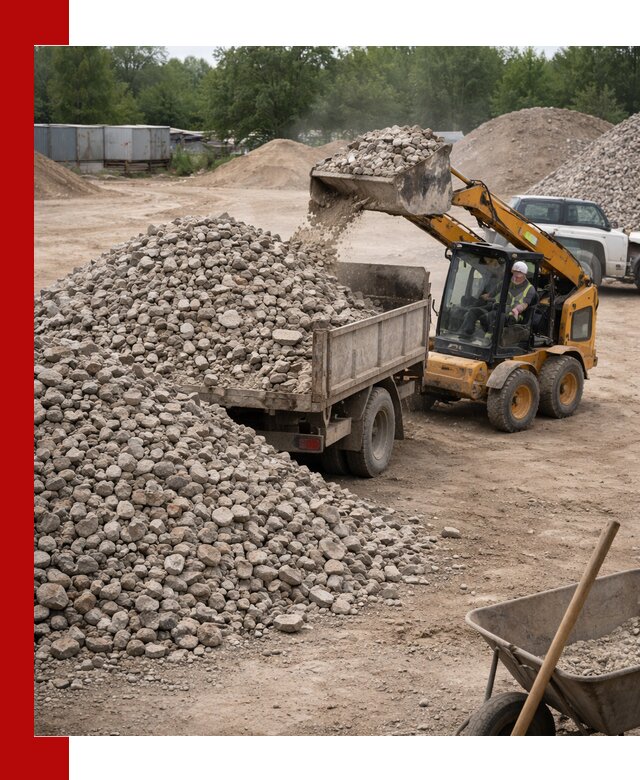 Доставка вторичного щебня в Нягани для строительных работ