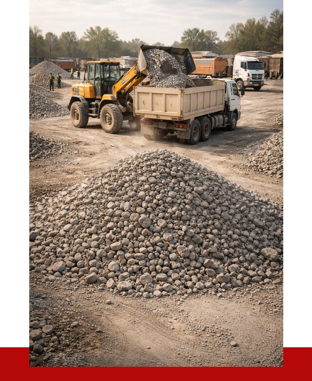 Вторичный щебень фракция 40-70 в Нягани от 1772 р, ПРОНЕРУДНга