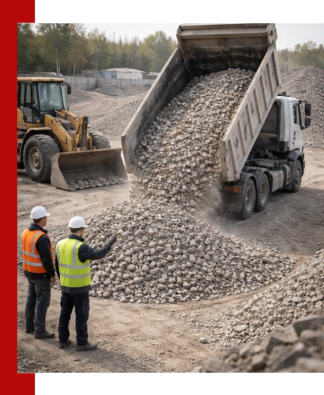 Вторичный щебень фракция 40–70 доставка в Нягани