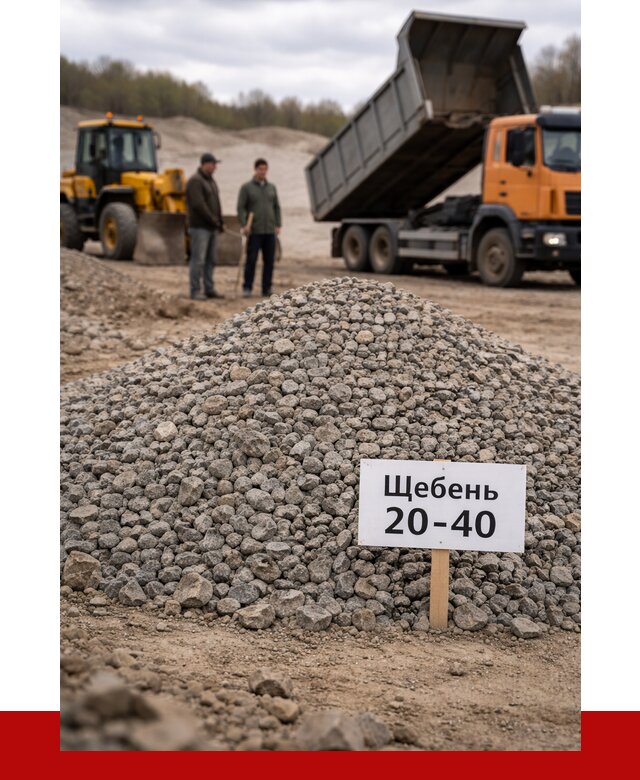 Бетонный щебень фракция 20-40 в Нягани от 2496 р. | ПРОНЕРУДНга