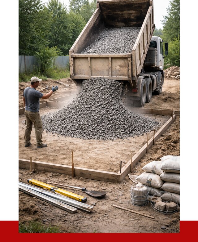 Купить щебень для фундамента в Нягани от 4584 р. | ПРОНЕРУДНга