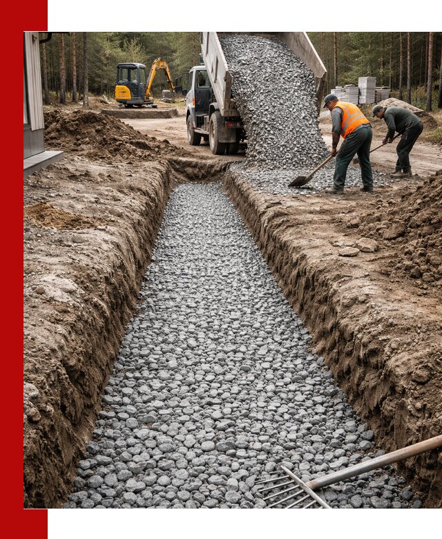 Щебень для дренажа с доставкой в Нягани высокого качества