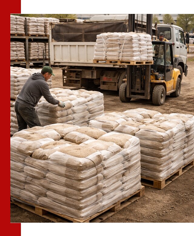 Карьерный песок в мешках с доставкой в Нягани