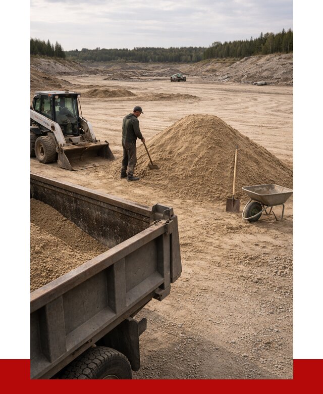Карьерный песок среднезернистый в Нягани, от 2241 р. ПРОНЕРУДНга