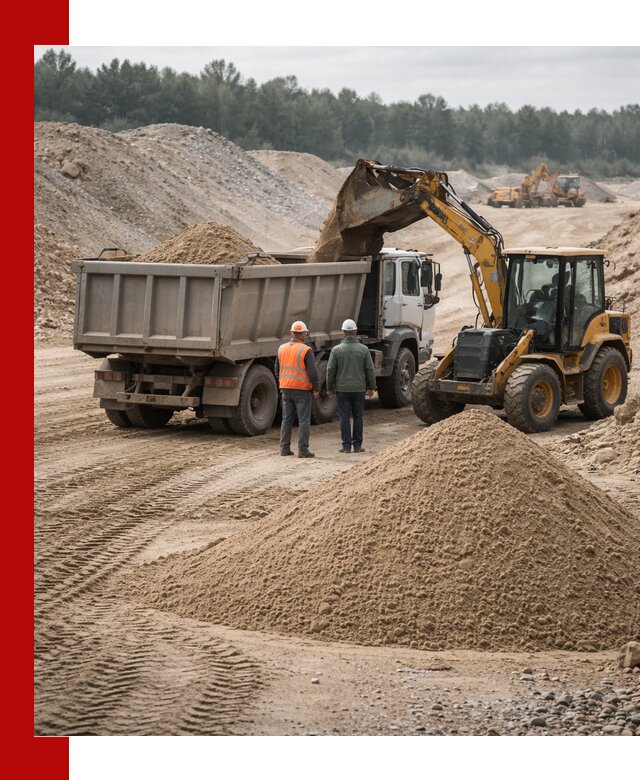 Карьерный среднезернистый песок с доставкой в Нягани