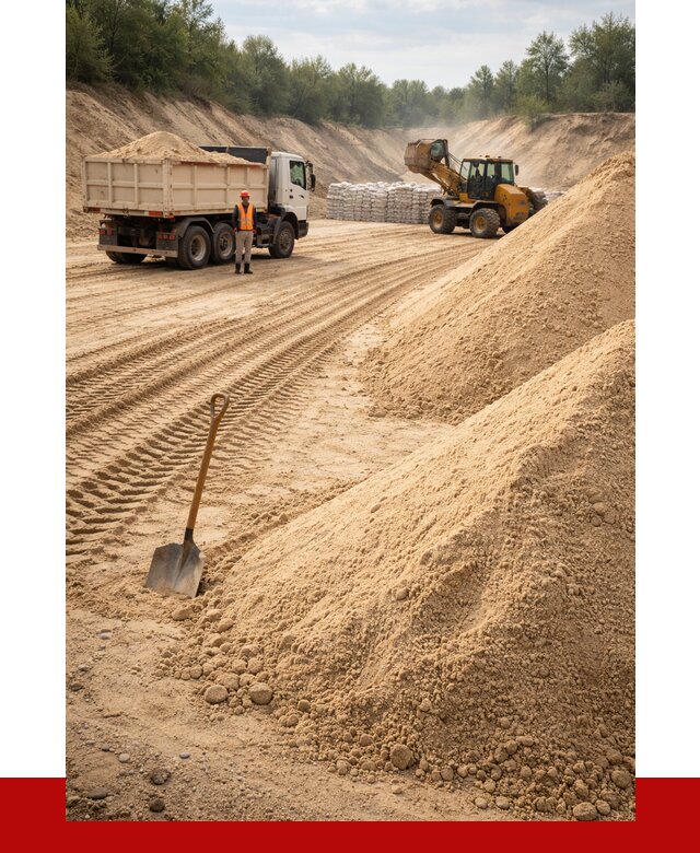 Карьерный песок мелкозернистый в Нягани от 9167 р. | ПРОНЕРУДНга