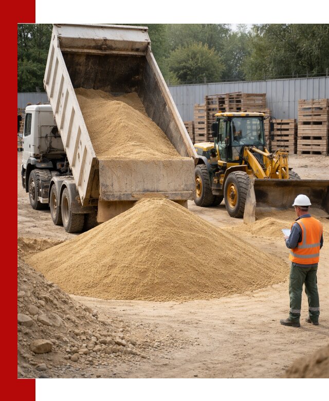 Доставка карьерного мелкозернистого песка в Нягани