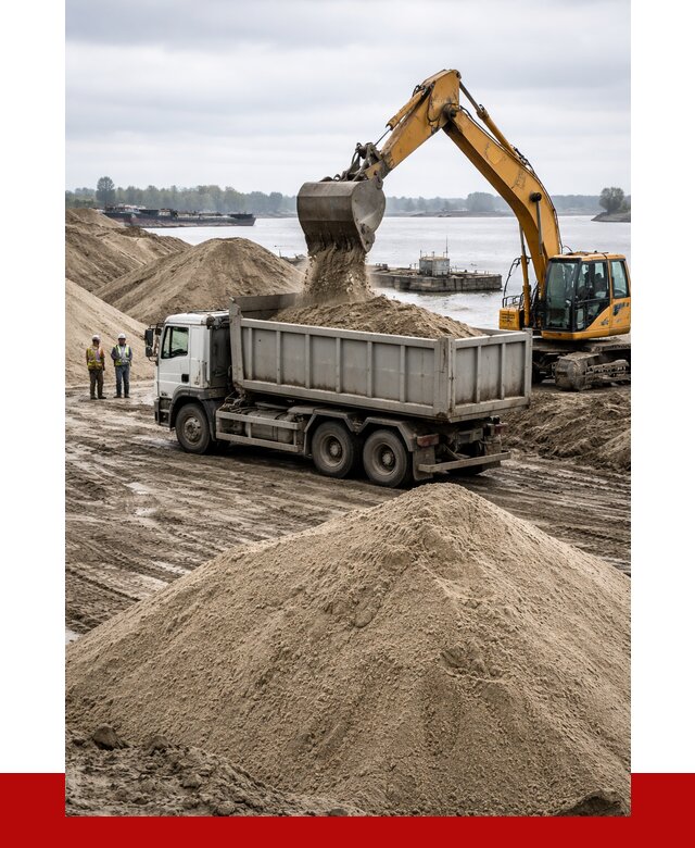 Купить речной песок навалом в Нягани от 1833 р., ПРОНЕРУДНга