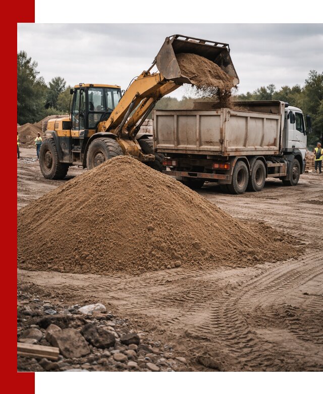 Доставка речного песка навалом в Нягани быстро и выгодно