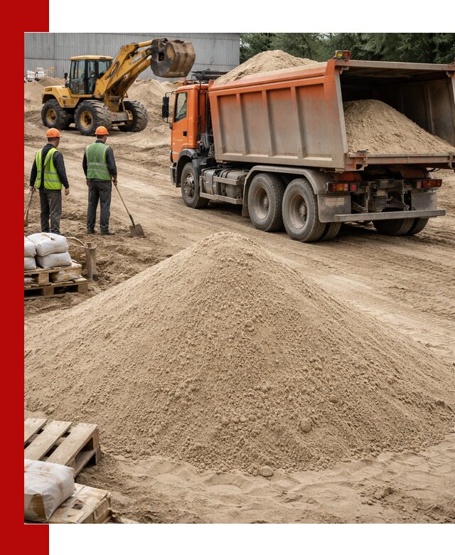 Доставка и продажа мытого речного песка в Нягани