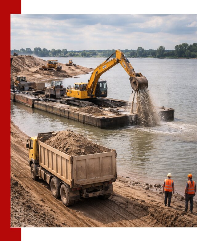 Намывной песок с доставкой в Нягани оптом и в розницу