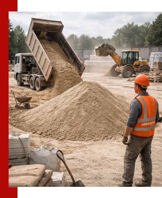 Доставка строительного песка с самосвалом в Нягани