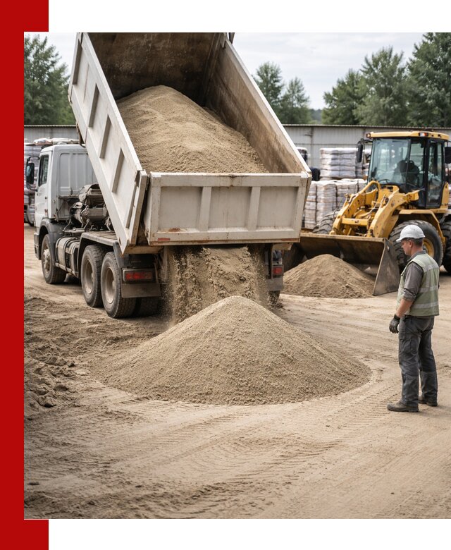 Поставка и доставка песка для бетона в Нягани
