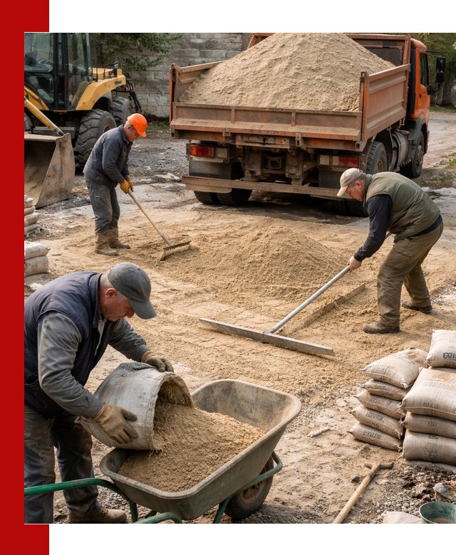 Поставка песка для стяжки в Нягани с быстрой доставкой