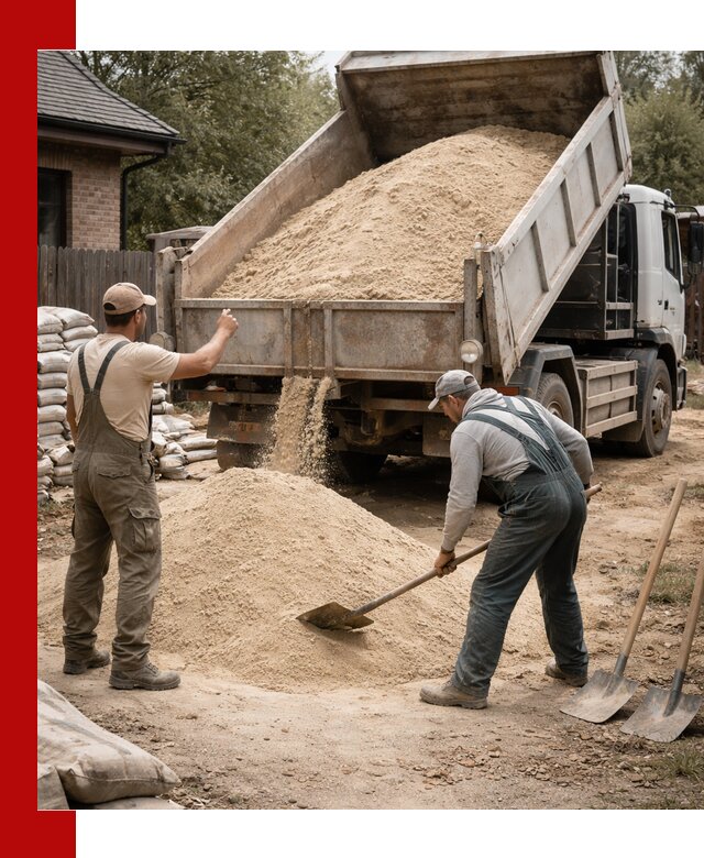 Песок для штукатурки с доставкой в Нягани качественный и чистый