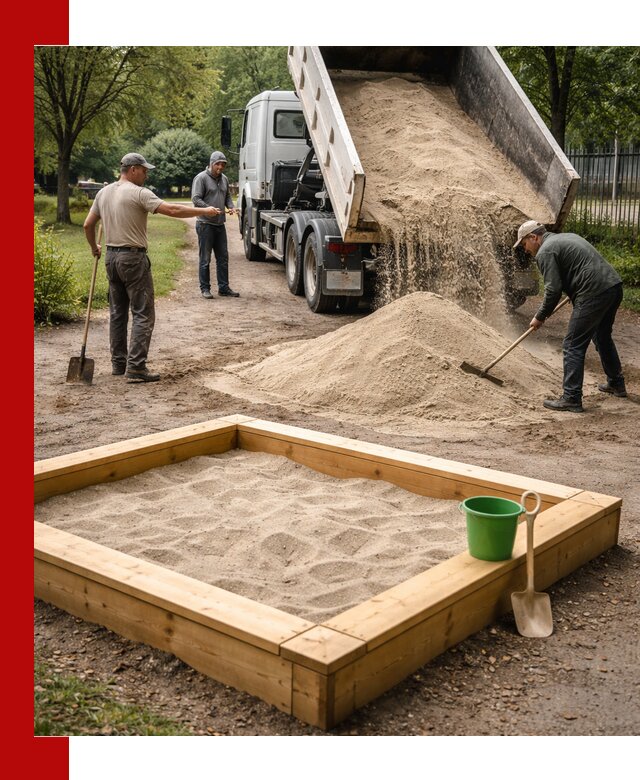 Песок для песочницы с доставкой в Нягани недорого и чистый
