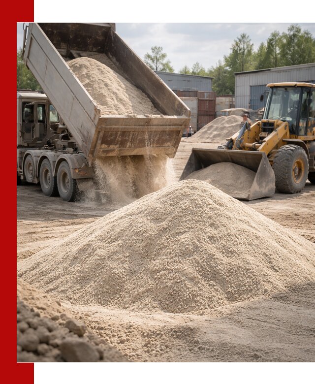 Кварцевый песок с доставкой в Нягани для строительных работ