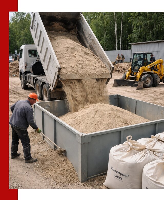 Кварцевый песок для фильтра в Нягани — доставка и качество