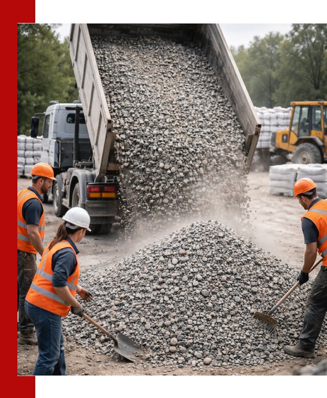 Доставка гравия и камня в Нягани оптом и в розницу