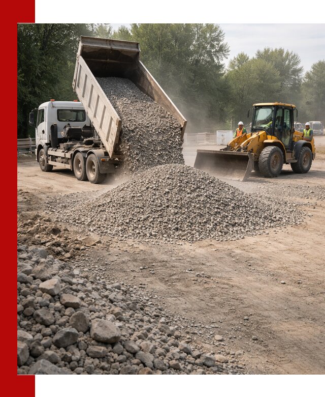 Гравий фракция 5–20 доставка в Нягани оптом и в розницу