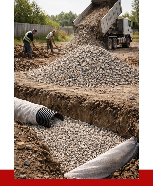 Гравий для дренажа в Нягани от 2241 р., доставка ПРОНЕРУДНга