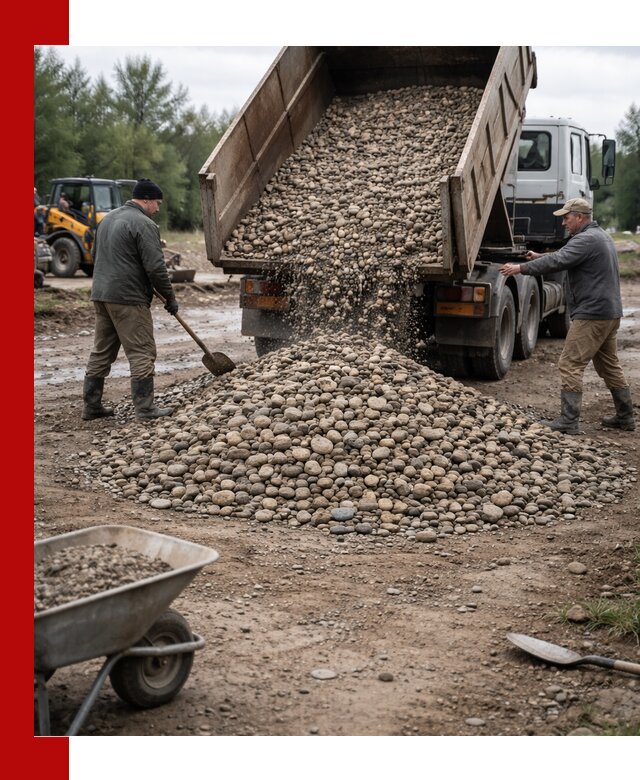 Доставка гальки речной оптом и в розницу в Нягани