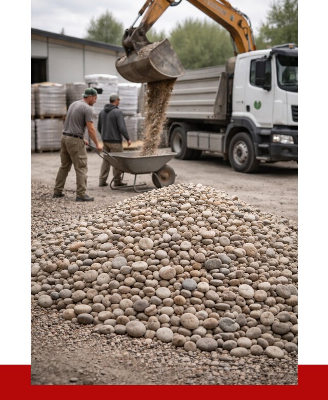 Галька декоративная в Нягани от 3260 р. за куб | ПРОНЕРУДНга