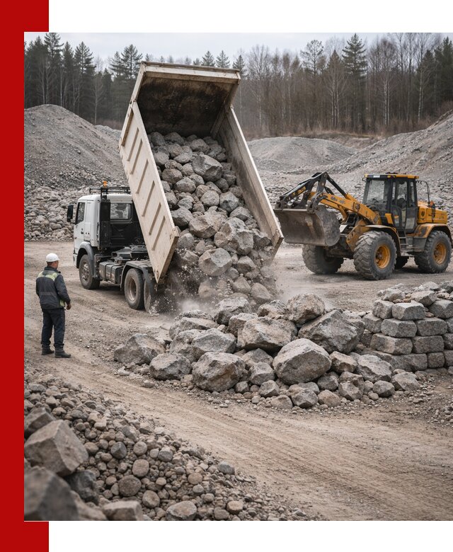 Доставка и продажа бутового гранитного камня в Нягани