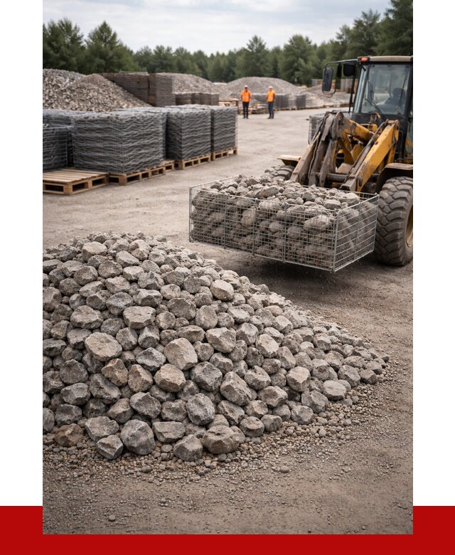 Камень для габионов фракция 70-150 в Нягани от 4278 р. | ПРОНЕРУДНга