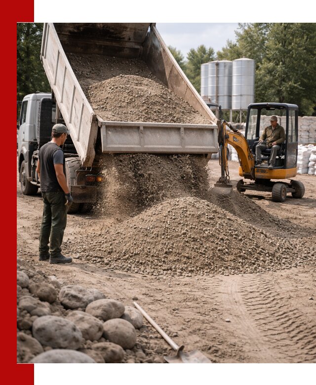 Доставка ПГС С3 в Нягани самосвалами и миксерами