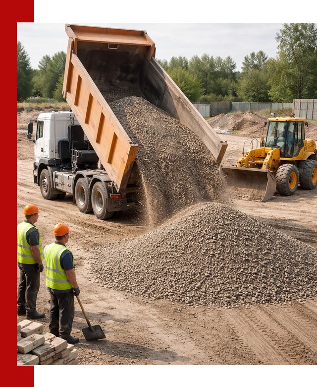 Доставка щебёночно-песчаной смеси ЩПС С7 в Нягани