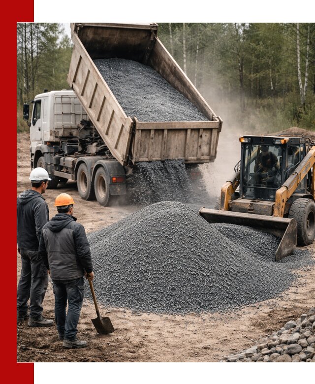 Гранитный отсев 0-5 с доставкой и разгрузкой в Нягани