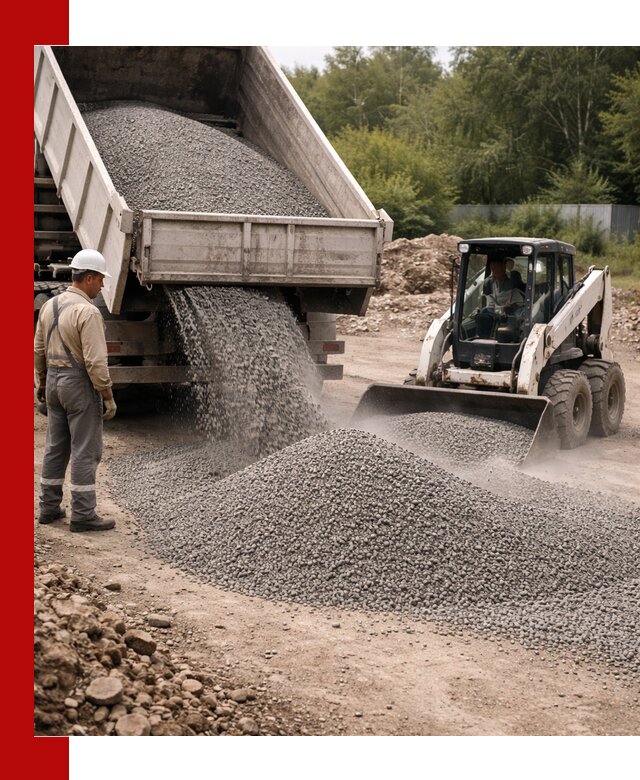 Доставка гравийного отсева 0-5 в Нягани оптом и в розницу