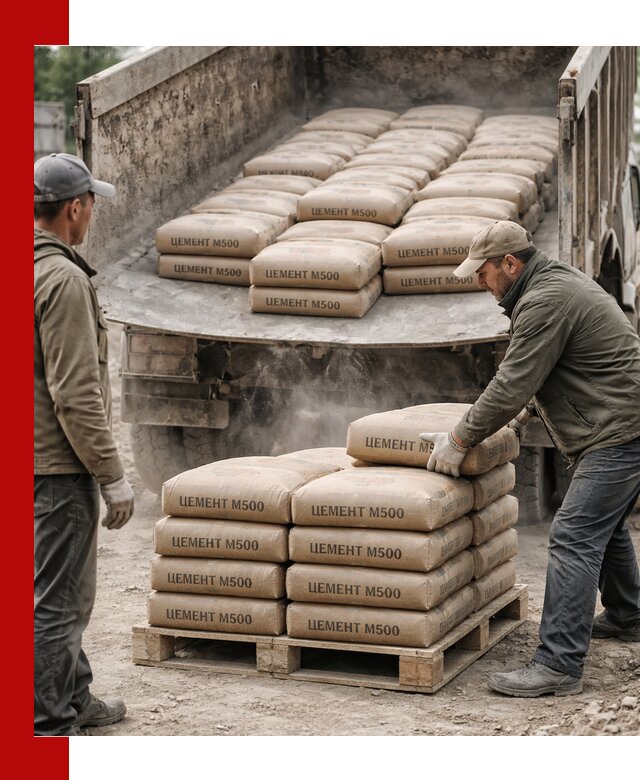 Цемент М500 с доставкой самосвалом в Нягани
