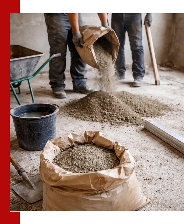 Доставка сухой смеси для стяжки в Нягани