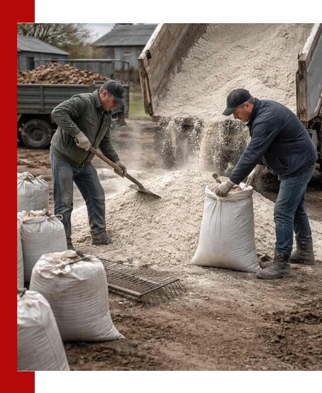 Доставка извести пушонки в Нягани оптом и мелким оптом