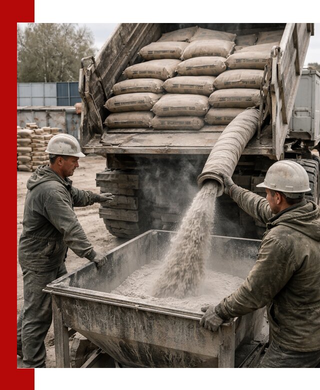 Доставка цемента М400 в Нягани оптом и в розницу