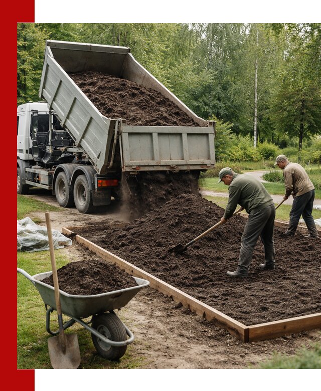 Доставка грунта для озеленения и благоустройства в Нягани