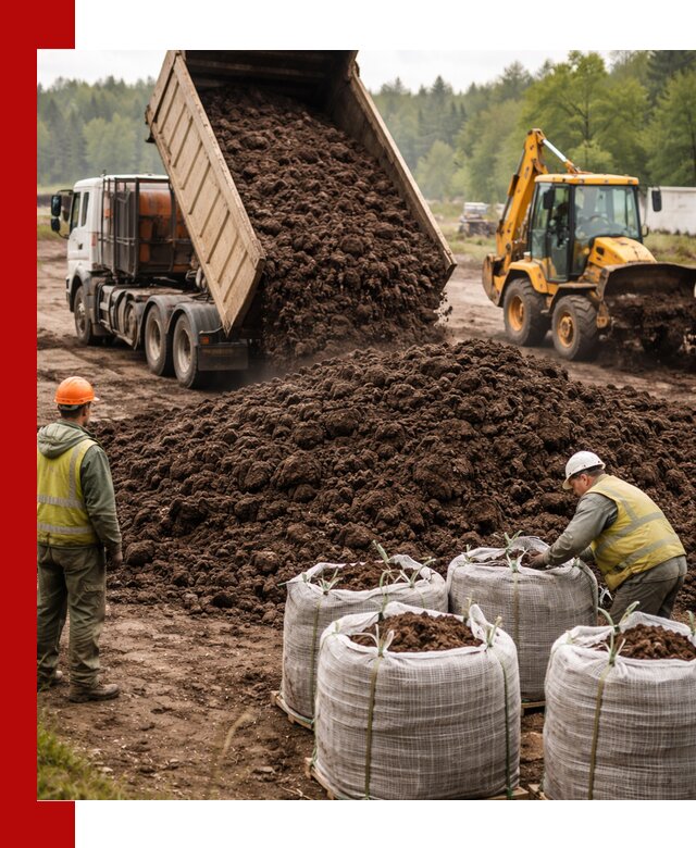 Доставка нейтрального торфа в Нягани оптом и в розницу