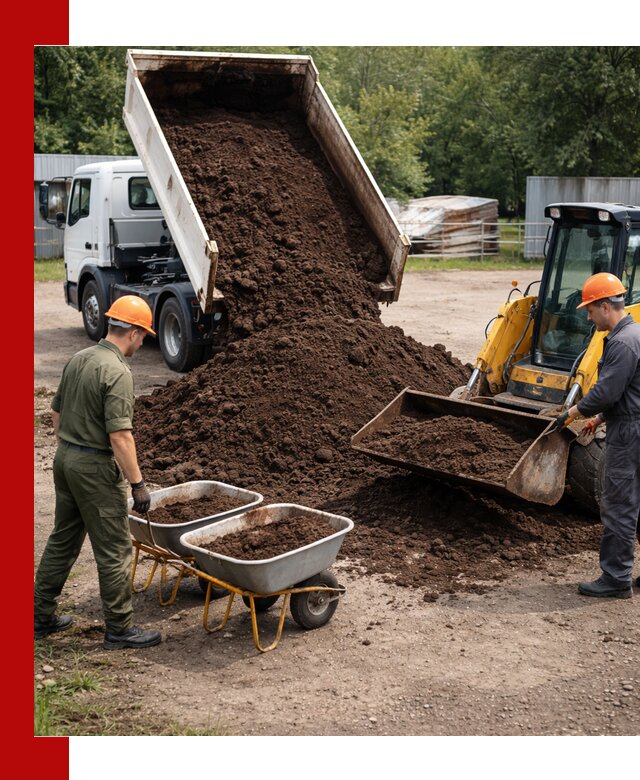 Доставка торфо-земляной смеси в Нягани для огорода и ландшафта